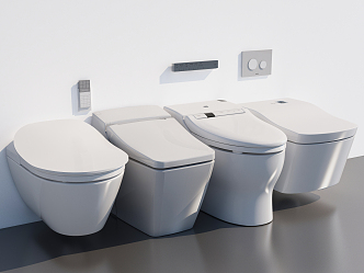 Modern toilet 3d model