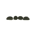 Four Round Shaped Green Shrub Balls For Garden Decoration And Landscaping
