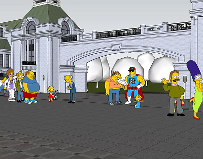 Modern Game Characters Cartoon Characters 3d model