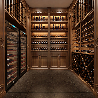 American Wine Cellar 3d model