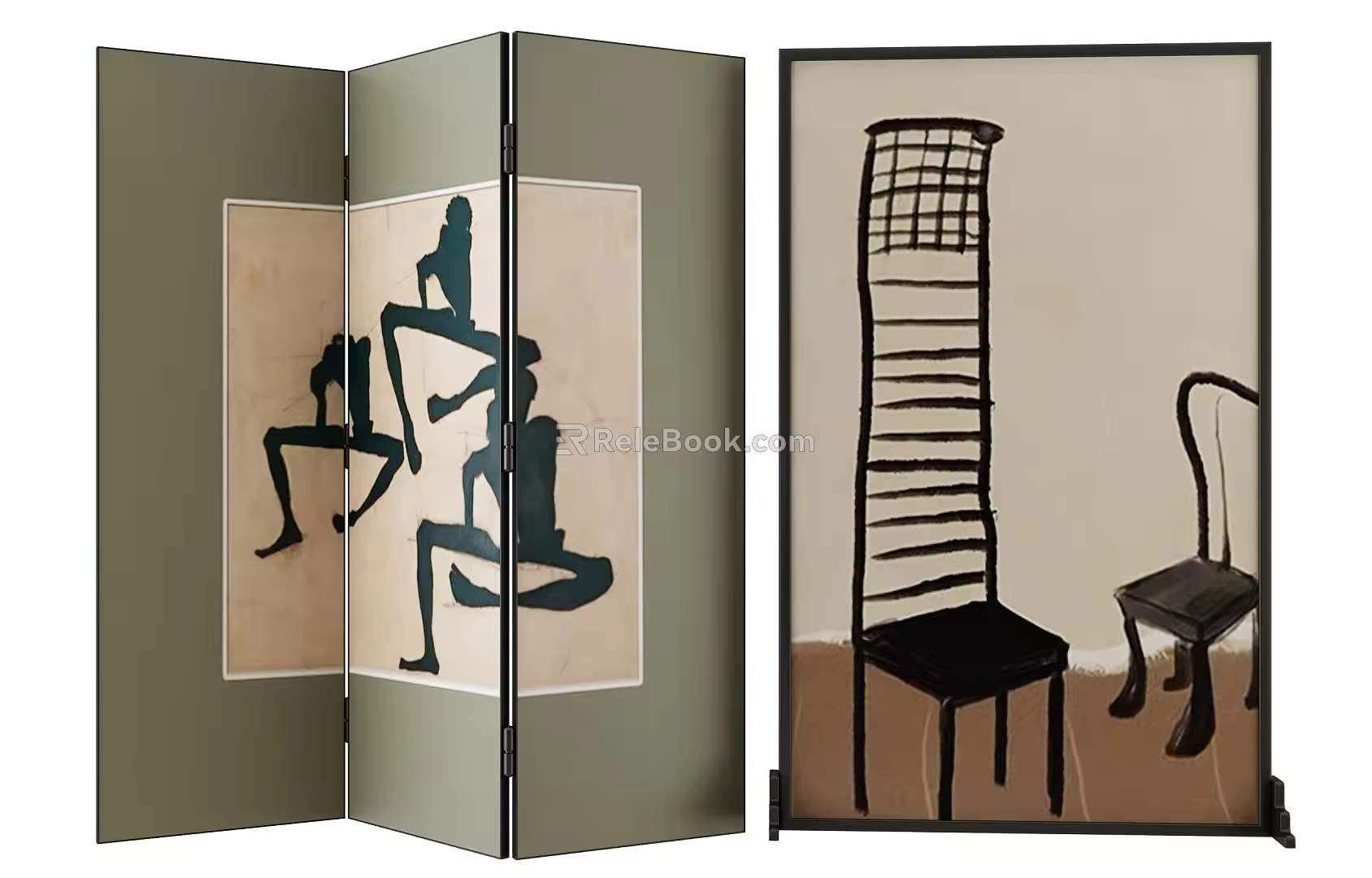 Middle Ancient Screen 3d model