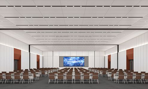 Modern Conference Hall Multi-function Hall 3d model