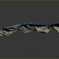 Scenic Snow Covered Mountains With Blue Glaciers And Natural Terrain