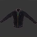 Dark Blue Leather Jacket With Front Zipper Black Cuffs And Casual Design For Daily Use