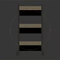 Practical Three Tier Storage Shelf With Wooden Shelves And Metal Frame