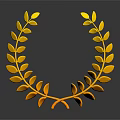 Golden Laurel Wreath Decorated Fashion Clothing Accessories For Stylish Outfits