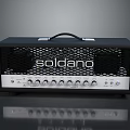 Soldano Computer Audio Amplifier With Front Panel Control Knobs And Black Design
