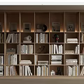 Modern Bookcase Bookshelf Books Book Ornaments 3d model