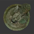 Antique Bronze Bird Shaped Decorative Ornament Set With Tray For Home Decor
