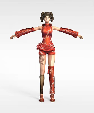 Cartoon Girl 3d model