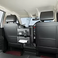 Car Interior Rear Seats With Center Console Cup Holders Tissue Box And Storage Compartments