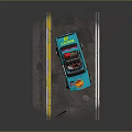 Stylish Blue Modified Racing Car With Roof Storage And Number 25 Decal