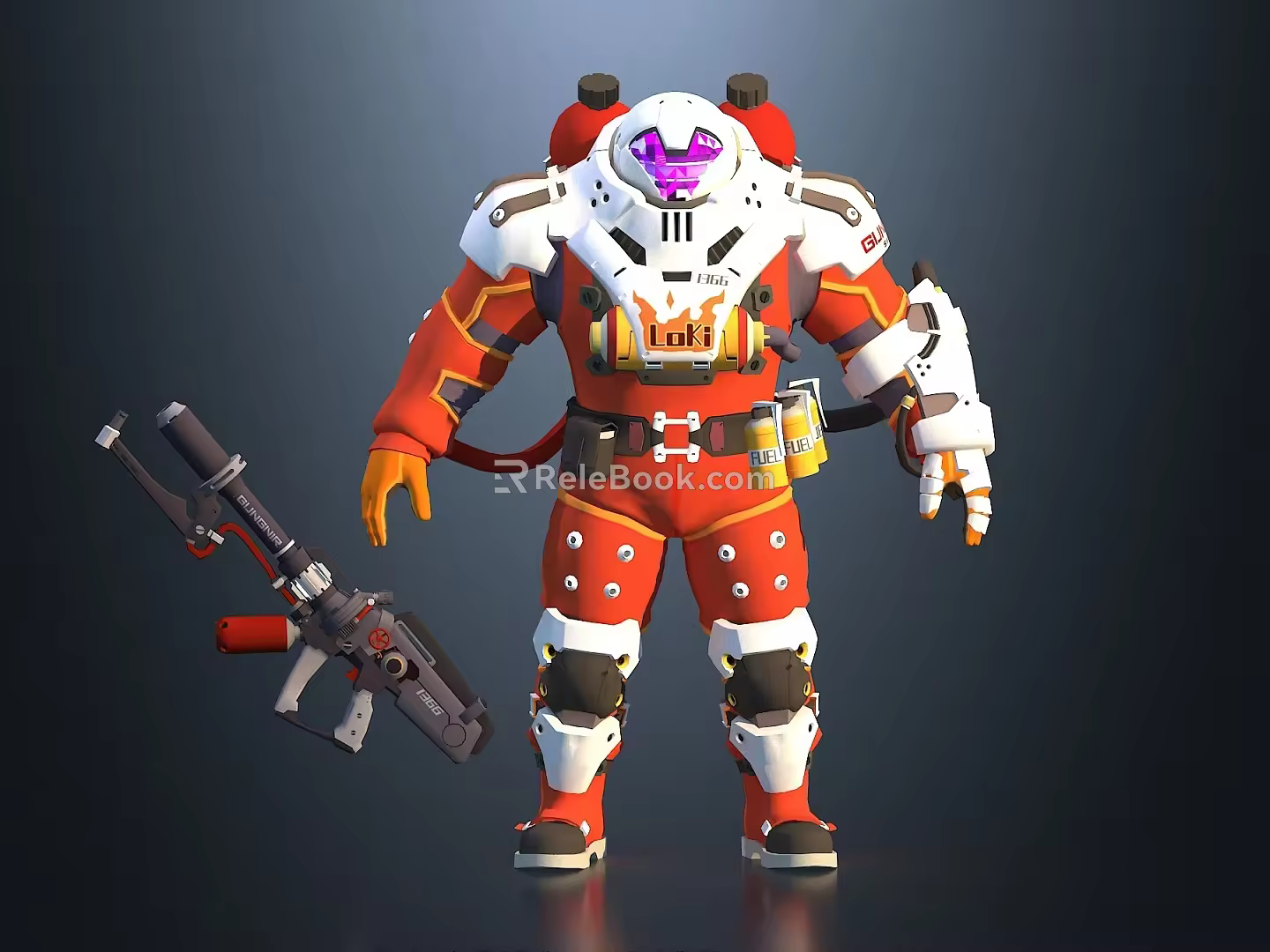 Game Warrior Game Character Anime Figure Mechanical Warrior Robot Mech Warrior Sci-fi Warrior Sci-fi Soldier Machine Armor Alien 3d model