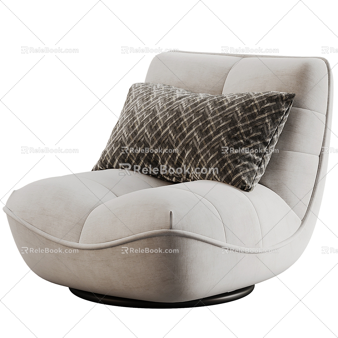 Modern Lazy Sofa Leisure Chair 3d model