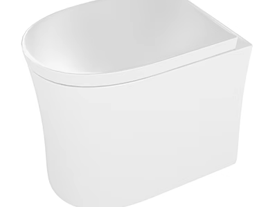 Modern Bathroom Suite Featuring Wall Mounted White Toilet Design 3d model