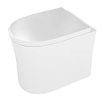 Modern Bathroom Suite Featuring Wall Mounted White Toilet Design