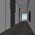 Modern Elevator Hall Elevator Office Corridor Office Building Elevator 3d model