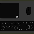 Essential Computer Accessories Keyboard Mouse And Mouse Pad Set For Office Use