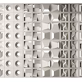 Modern partition cement brick partition 3d model