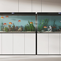 Modern fish tank 3d model