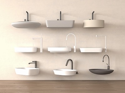 Modern wash basin 3d model