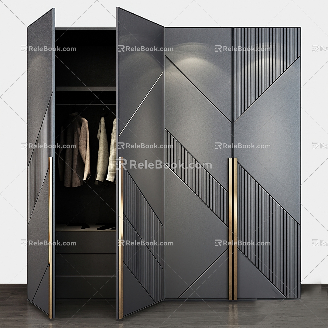 Modern wardrobe 3d model