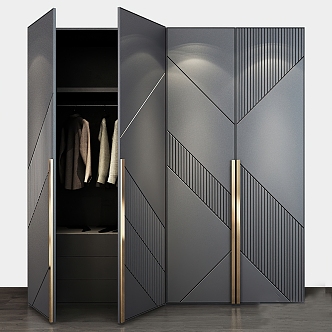 Modern wardrobe 3d model