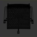 Ergonomic Black Office Chair with Mesh Back and Seat and Armrests on Swivel Wheels Base