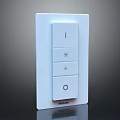 Philips White Switch Featuring Three Buttons And Round Button With Symbols