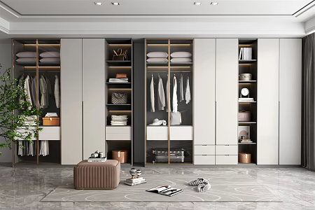 Modern wardrobe 3d model