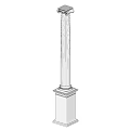 Classical Roman Column Architectural Design Featuring Traditional Style and Ornate Details