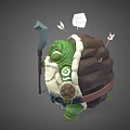 Modern Cartoon Character Cartoon Turtle 3d model