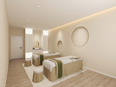 Modern spa massage 3d model