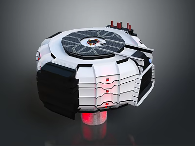 Modern Science Fiction Architecture Science Fiction Laboratory Experimental Base Future Architecture 3d model