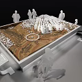Commercial Equipment for Interactive Architectural Model Display with Scale Buildings and People