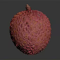 Fresh Lychee Fruit With Vibrant Red Textured Skin And Juicy Plump Appearance On Dark Background