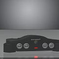 Super Nintendo Entertainment System Console With Gray Black Design Control Buttons And Cartridge Slot