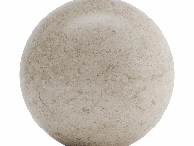 Light Colored Marble Sphere Decorative Component With Natural Texture And Smooth Surface 3d model