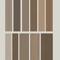 Different Styles Of Wall Paneling With Various Colors Textures And Vertical Stripes