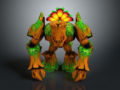 Elf Tree Demon Tree Monster Tree Man Tree Elf Monster Alien Monster model