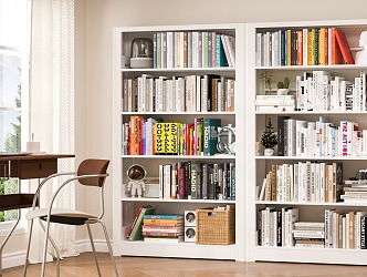 Modern Study Bookshelf 3d model