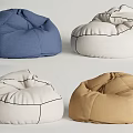 Comfortable Modern Bean Bag Chairs in Blue White Beige and Brown Colors