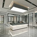 Luxurious Door Showroom Showcasing Various Styles With Decorative Frames Lighting And Elegant Floor