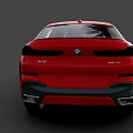 Red BMW SUV With Sporty Exterior Design And Sleek Body Lines