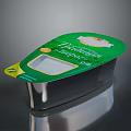 Cute Cat Themed Tiramisu Dessert Container With Green Lid And Sweet Design