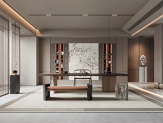 New Chinese Tea Room 3d model