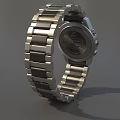 Luxury Watch With Stainless Steel Band Black Dial And Modern Elegant Design
