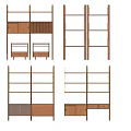 Various Wooden Bookcase Designs With Open Shelves Cabinet Doors And Drawers