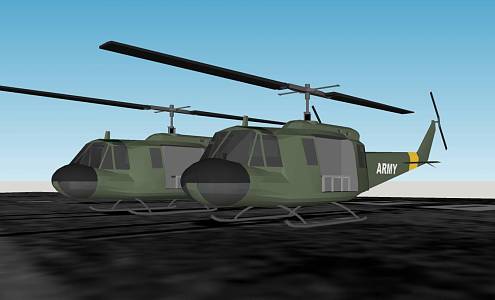 Modern Helicopter Aircraft 3d model