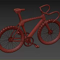 Modern Cream Colored Bicycle With Black Handlebars Seat And Red Pedals